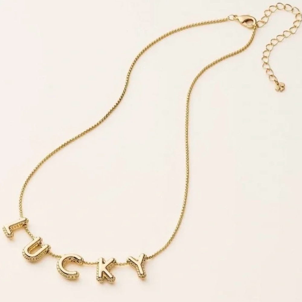 NWT! Kate Spade x Target Gold 'Lucky' Necklace